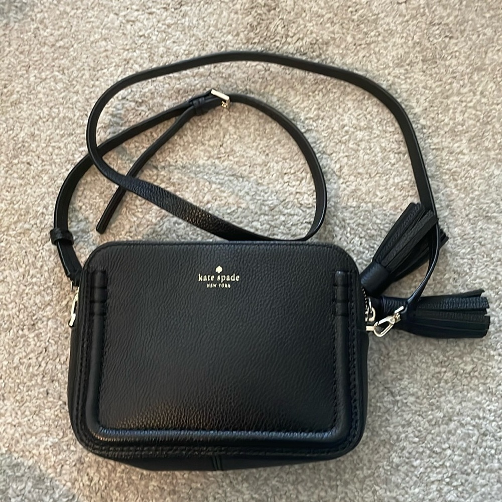 Black Kate Spade cross body bag